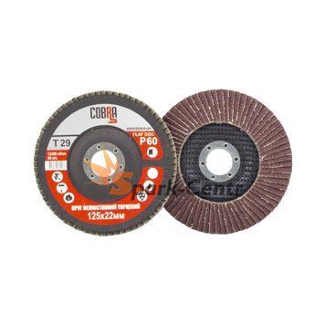 Круг шлифовальный лепестковый Polystar 125x22,2 P60 Т29 для ручных шлифмашин 11F2960125.PL фото
