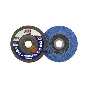 Круг шлифовальный лепестковый 125x22,2 P40 Т27 ZIRCONIUM для ручных шлифмашин 11FZ2740125.PL фото