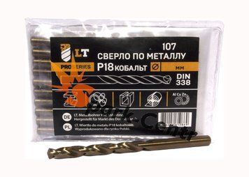 Свердло &Oslash; 4,5 мм для металу P18 леговане кобальтом DIN 338 G-Co 107-045 фото