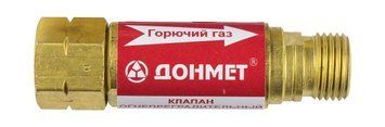 Клапан вогнеперешкодний КОГ для горючих газів (пропан, ацетилен, метан) на вхід різака/пальника М16х1,5LH 950.000.07 фото