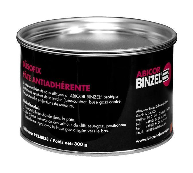 Паста Abicor Binzel DUSOFIX проти налипання зварювальних бризок, 300 г (Німеччина) 192.D033 фото Паста Abicor Binzel DUSOFIX проти налипання зварювальних бризок, 300 г (Німеччина) 192.D033 фото