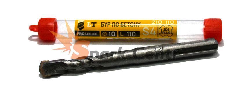 Бур по бетону Ø 10x110 мм SDS-PLUS S4 210-110 фото Бур по бетону Ø 10x110 мм SDS-PLUS S4 210-110 фото