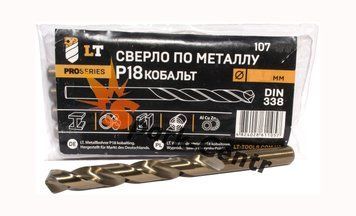 Сверло &Oslash; 12,5 мм по металлу P18 легированное кобальтом DIN 338 G-Co 107-125 фото